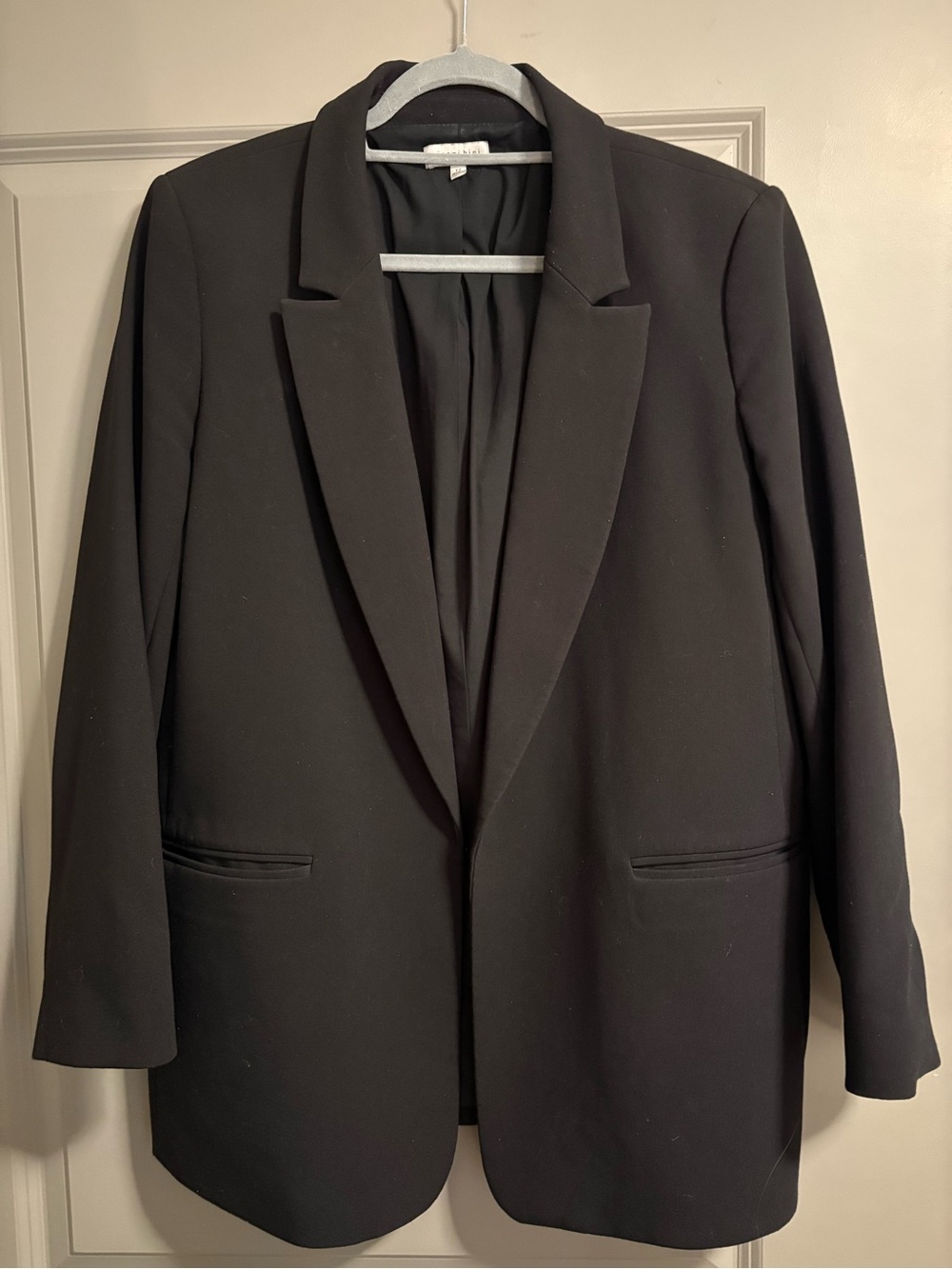 Gianni Bini Black Blazer with Light Gray Trim